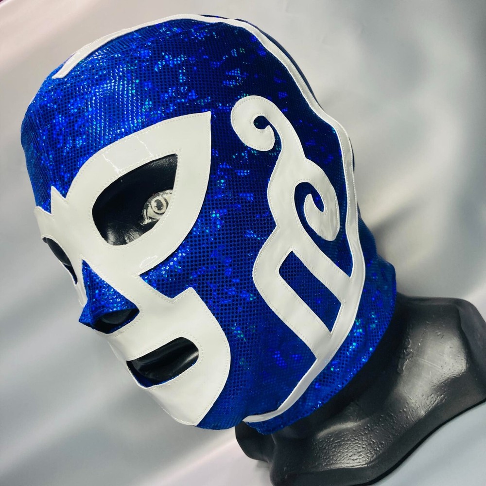 Huracan Ramirez Wrestling Lucha Libre Costume Mask Mascara Luchador blue