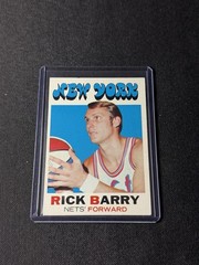 1971 Topps Rick Barry Rookie Card – Basketball HOF ABA New York Nets