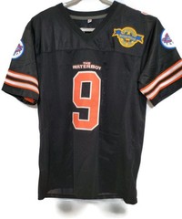 The Waterboy Mud Dogs Football Jersey Mens Small Black Bourbon Bowl Boucher 9