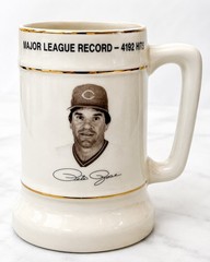 Pete Rose 4192 Hits Commemorative Stein Mug–Limited Edition #526–Cincinnati Reds