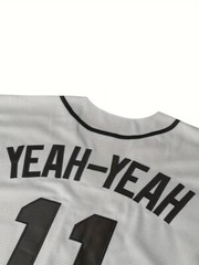 Sandlot Baseball Jersey Yeah-Yeah #11 Gray Stitched Men&rsquo;s Size X-Large XL
