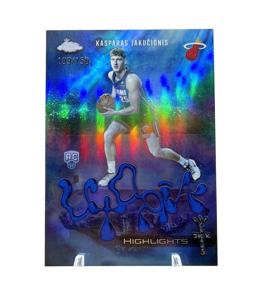 KASPARAS JAKUCIONIS 2025-26 Topps Chrome Cactus Jack Rookie Utopia Blue /150