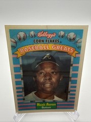 1991 Kellogg&rsquo;s Corn Flakes Baseball Greats #2 Hank Aaron