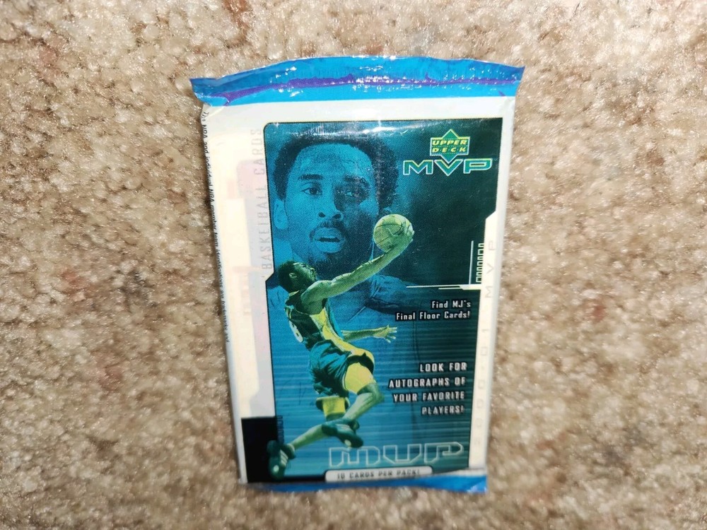 2000-01 UPPER DECK MVP.BASKETBALL CARD PACK-KOBE BRYANT-JORDAN GAME FLOOR AUTOS?