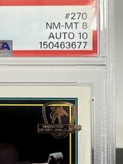 PSA 8 DNA Auto 10 1991 Topps Desert Shield Mark McGwire Oakland Athletics #270