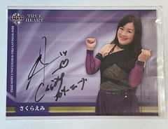Emi Sakura 2015 BBM True Heart Woman&rsquo;s Wrestling Autograph #NNO 08/90
