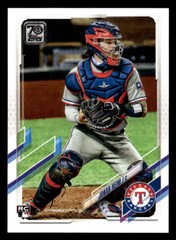 2021 Topps #628 Jonah Heim Rookie Card Texas Rangers