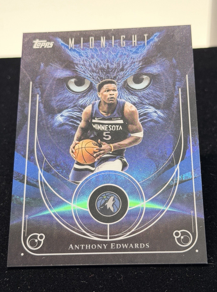 Topps 2025-26 Midnight Night Owls Insert Anthony Edwards NO-3 Timberwolves