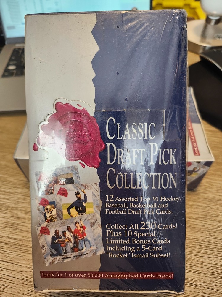 1991 CLASSIC DRAFT PICK COLLECTION TRADING CARDS BOX FACTORY SEALED NEW PACKS