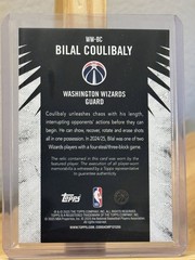 2025-26 Topps – Bilal Coulibaly Woven Wonders Relics #WW-BC (MEM) See Pic