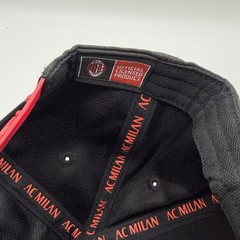 AC Milan Fi Collection Italy Soccer Snapback Adults Flat Bill Black Red Hat Cap