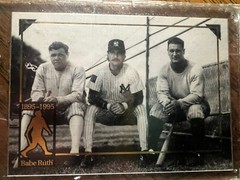 Promotional baseball card 1895Babe Ruth Mr. Yankee