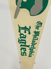 1960s Vintage Philadelphia Eagles Pennsylvania Nfl Football Pennant 12×30