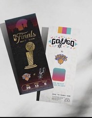 2026 NBA Finals Game 5 New York Spurs Knicks Commemorative Ticket Stub OFFICAL