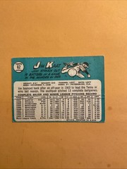 1965 Topps HOF Jim Kaat #62 Twins Set Break Name Misspelled as Katt Poor