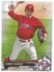 Connor Seabold Philadelphia Phillies 2017 1st Bowman Draft Baseball
