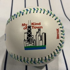 Chicago Illinois Windy City My Kind Of Town White Matte Souvenir Baseball Ball