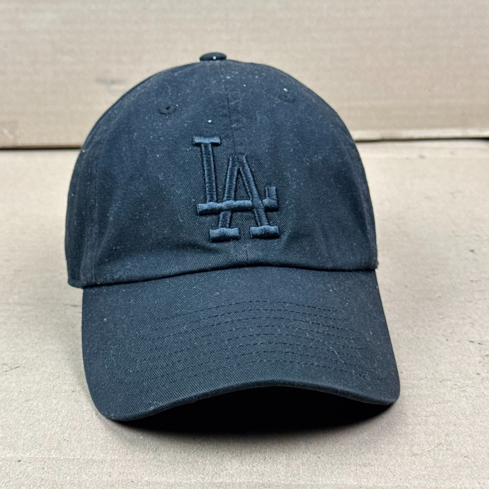 &rsquo;47 Brand Los Angeles Dodgers LA Black Adjustable Strapback Cap OSFA