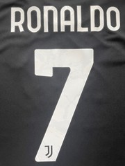 2021/22 Juventus Away Jersey #7 Ronaldo XL adidas Soccer Cygames CR7 Black Kit