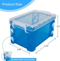Stylish Stackable Index Card Box for 3×5 Cards – Organize in Assorted Colors