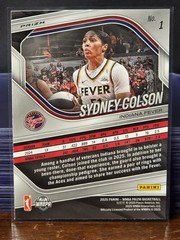 2025 Panini Prizm WNBA #1 Sydney Colson White Seismic Indiana Fever