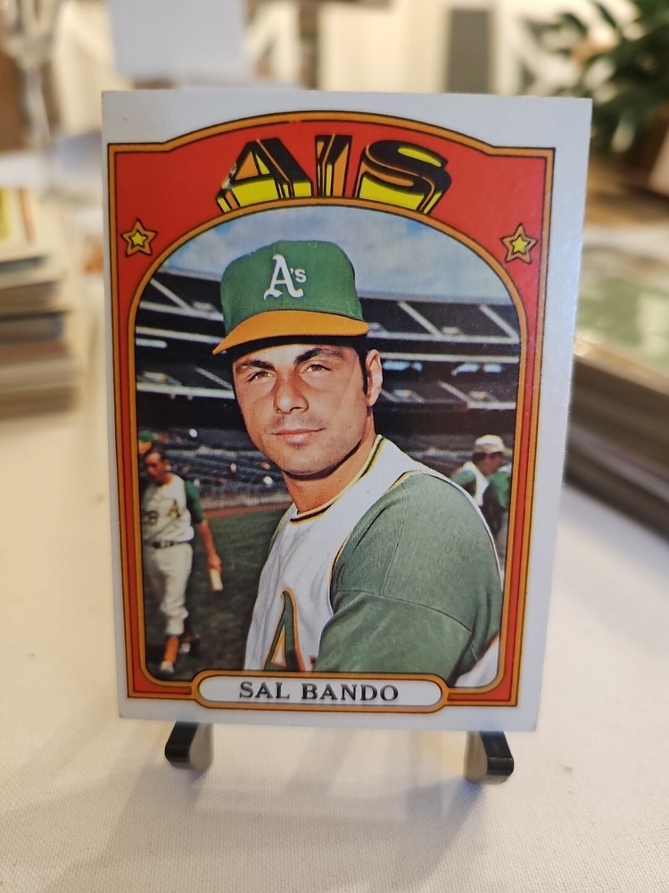 1972 TOPPS BASEBALL SAL BANDO #650 A&rsquo;S NM/NM+ High Number HighGrade Hard To Find