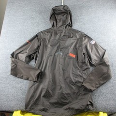 Cleveland Browns Jacket Mens Medium Brown NFL Football Nike Hooded Quarter Zip