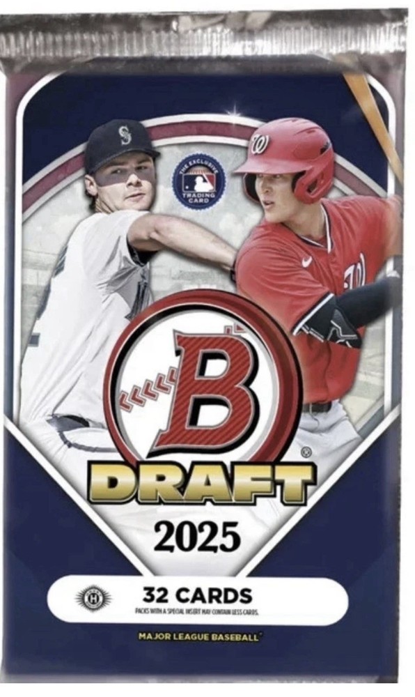2025 Bowman Draft 🔥 SEALED Hobby Jumbo Pack 💥 32 CARDS (1)