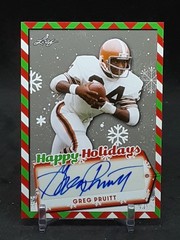 GREG PRUITT 2022 LEAF HOLIDAY PACKS HAPPY HOLIDAYS AUTO BROWNS QQ