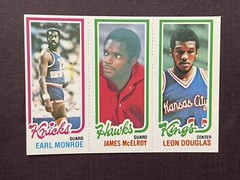 Earl Monroe (HOF), McElroy, Douglas VINTAGE NM SHARP 1980 Topps #85/27/170 Card