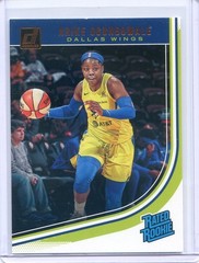 2019 Panini Donruss WNBA ARIKE OGUNBOWALE RC Rated Rookie #93 Base Card WINGS