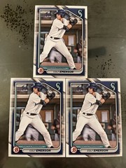2024 Bowman Draft Colt Emerson (3) Card Prospect Lot Mariners #BD-15