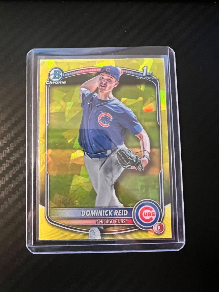 2025 Bowman Draft Sapphire Edition #BDC-53 Dominick Reid Yellow Sapphire #/75