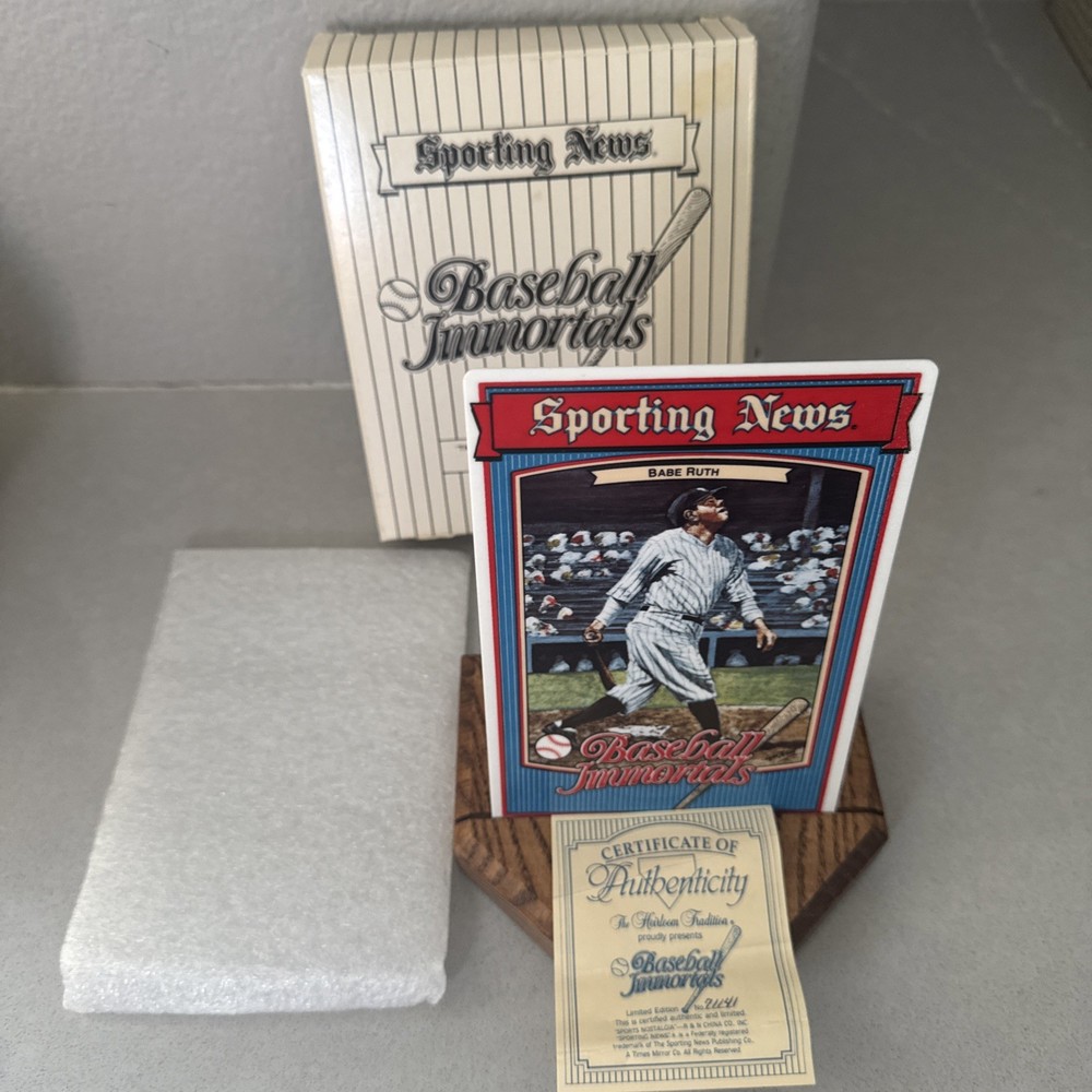 Sporting News Baseball Immortals Babe Ruth Limited Edition Yankees #71141