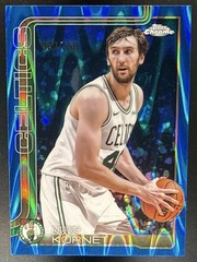 2025 Topps Chrome Luke Kornet RayWave Blue Refractor /150 #37 Celtics
