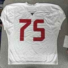 UFL Under Armour Football DC Defenders White Jersey Number 75 2XL