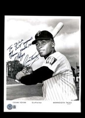 Cesar Tovar Beckett BAS Signed 8×10 Photo Autograph