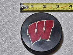 NCAA WCHA Final Five Commemorative Wisconsin Badgers Hockey Puck, Unknown Year