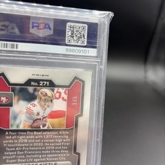 GEORGE KITTLE PSA 10 2023 PANINI PRIZM #271 GREEN SHIMMER 1/5 