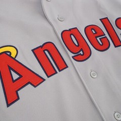 Vladimir Guerrero California Angels Men&rsquo;s Cooperstown Road Jersey w/ Team Patch