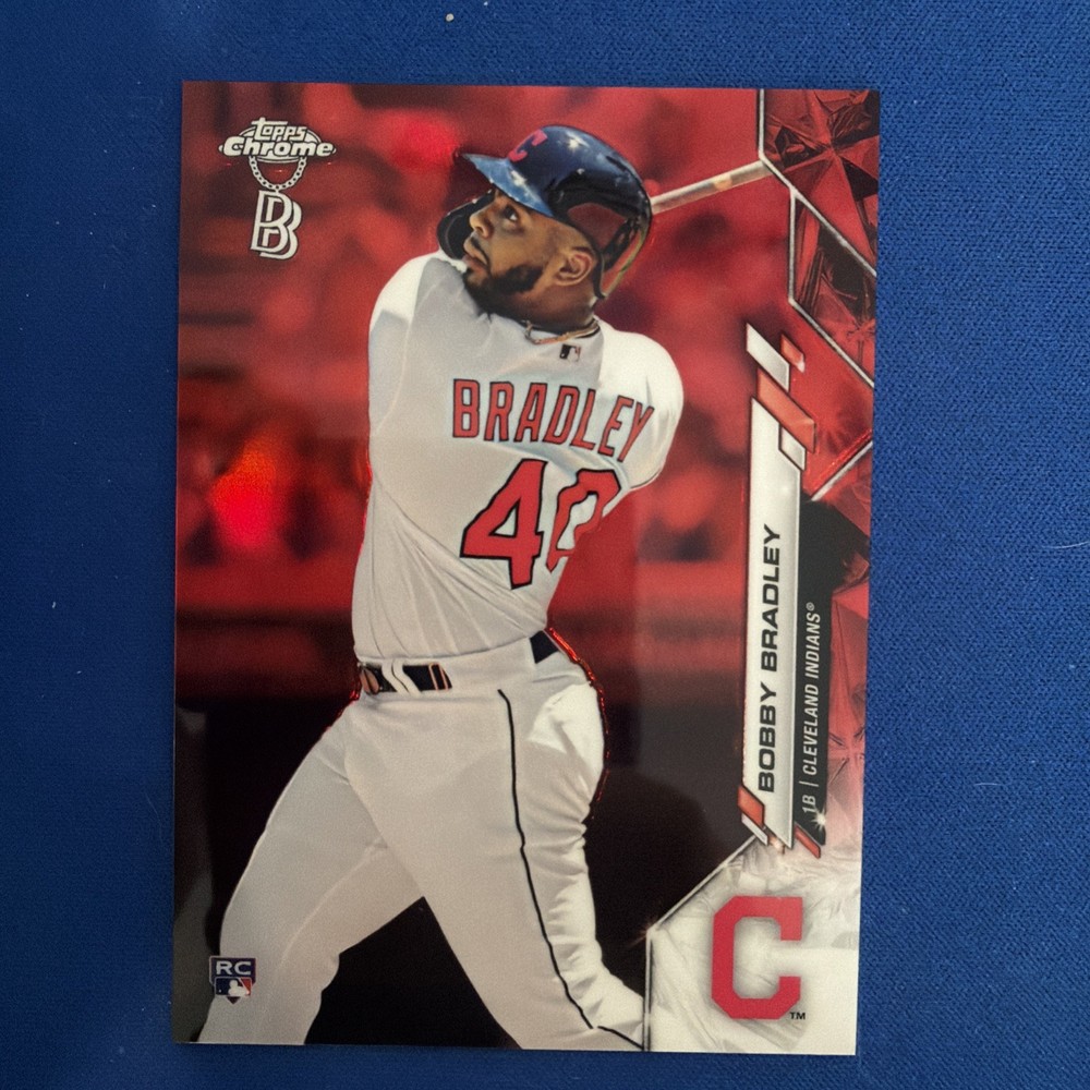 2020 Topps Chrome Ben Baller Edition Bobby Bradley #3 Red Refractor /5 (RC)