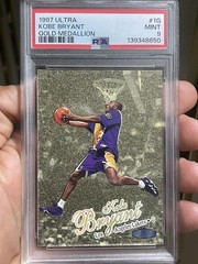 1997 FLEER ULTRA KOBE BRYANT GOLD MEDALLION #1G PSA 9 MINT