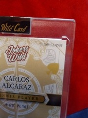 CARLOS ALCARAZ 2025 WILD CARD JOKERS WILD CROSSHATCH FOILBOARD # 1/1