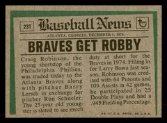 1974 Topps #23T Craig Robinson Traded
