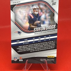Panini 2025 Prizm Stefon Diggs New England Patriots Red Prizm #182 NFL