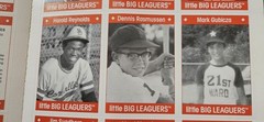 1990 little BIG LEAGUERS Book W/44 Cards Inside