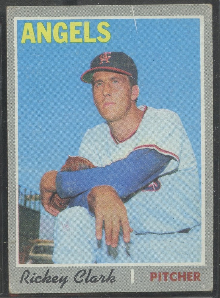 1970 Topps #586 Rickey Clark California Angels