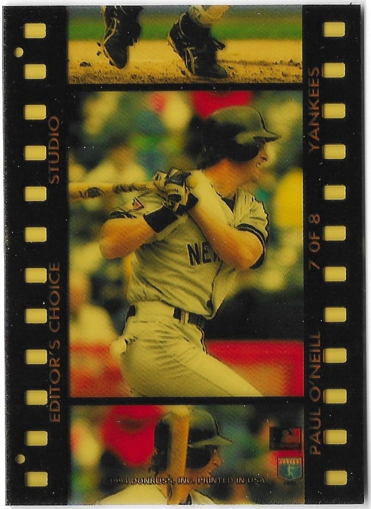 1994 Studio – Editor&rsquo;s Choice Paul O&rsquo;Neill #7 New York Yankees Baseball Insert