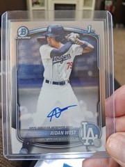2025 Bowman Draft – Chrome Prospect Autographs Aidan West #CPA-AWE (AU, RC)
