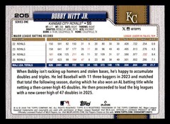 2026 Topps #205 Bobby Witt Jr. Holiday Polka Dots Green/Pink